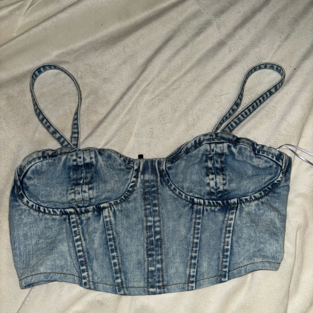 Denim top